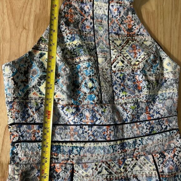 Parker Brady Fit & Flare Watercolor Geometric Drop Waist Dress ASO TV Women’s XS - Picture 13 of 15